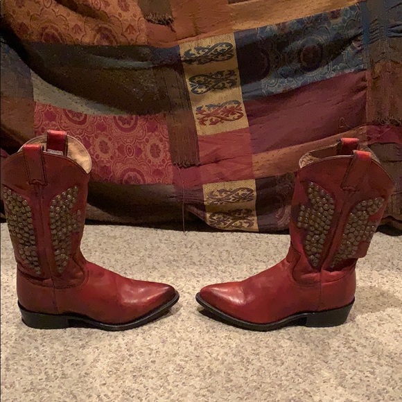 antique leather boots